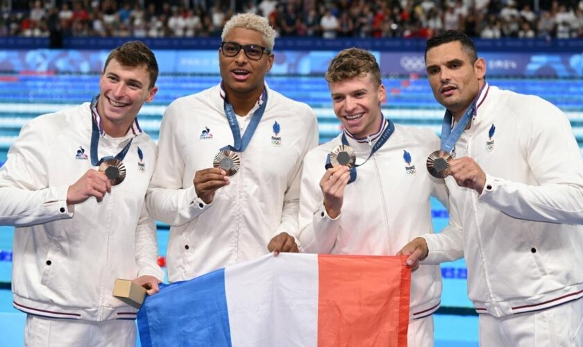 JO 2024 : grâce à Léon Marchand et Félix Lebrun, la France bat son record avec une 44e médaille