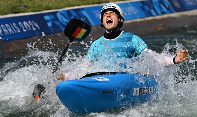 Olympische Spiele: Noah Hegge holt überraschend Bronze im Kajak-Cross