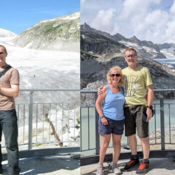 Réchauffement climatique : en 15 ans, le glacier du Rhône a beaucoup moins bien vieilli que ce couple