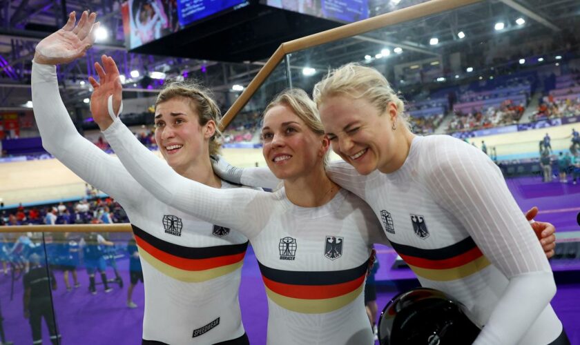 Olympischen Spiele: Deutsches Bahnrad-Trio gewinnt Bronze im Teamsprint