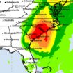 Mapped: Tracking Tropical Storm Debby as it charts path through southeast US