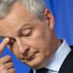 Le ministre de l'Economie et des Finances Bruno Le Maire lors d'une conférence de presse à Meudon, dans la région parisienne, le 8 avril 2024