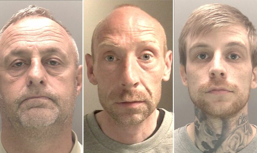 Three men jailed in first Crown Court sentences after riots - as mugshots released