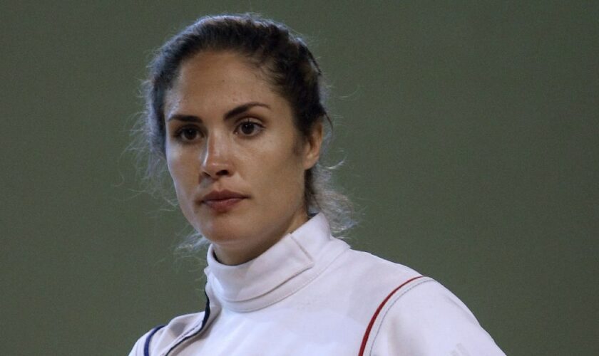 La pentathlonienne française Elodie Clouvel, lors d'une session d'entraînement à Font-Romeu dans le sud-ouest de la France, le 14 juin 2016