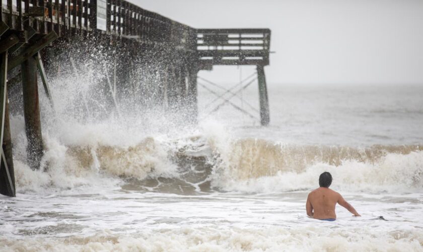 Tropical Storm Debby makes landfall for second time in US as it barrels into South Carolina coast