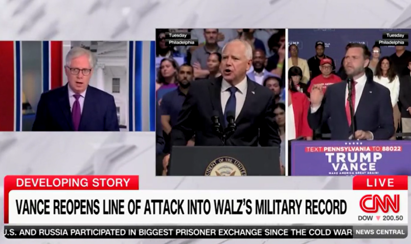 CNN fact-checks Tim Walz about ‘absolutely false’ claim he carried weapons 'in war'