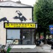 Fifth Banksy mural in five days appears above chip shop