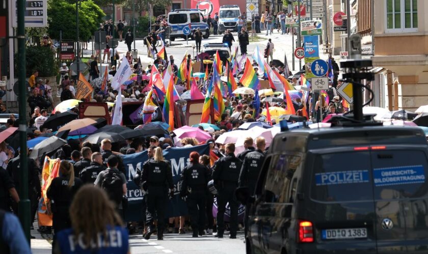 Christopher Street Day: CSD in Bautzen wird von großem Polizeiaufgebot geschützt