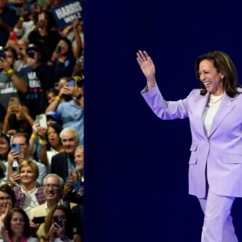 Harris v Trump live: Donald Trump allegedly called Kamala Harris a ‘b****’ as she surges in polls