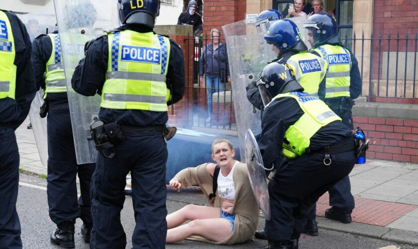 Stacey Vint was jailed for 20 months for her involvement in riots in Middlesborough. Pic: PA