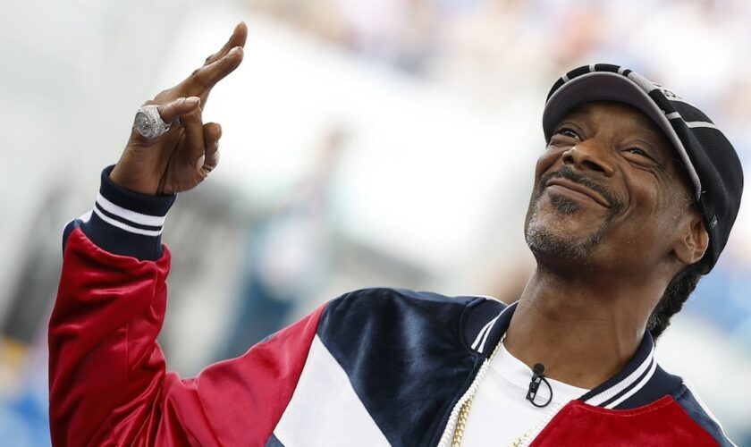 Le rappeur américain Snoop Dogg le 9 août 2024 aux JO à Paris