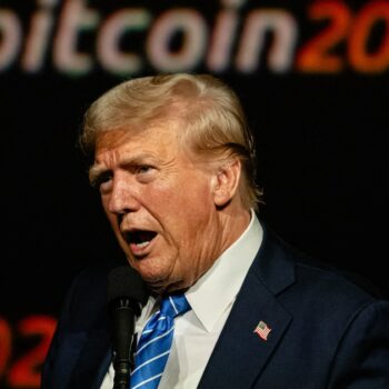 Donald Trump, lors d'un discours à la conférence Bitcoin 2024, le 27 juillet 2024 à Nashville, dans le Tennessee.