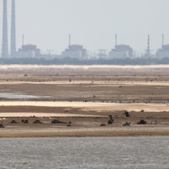 La centrale nucléaire de Zaporijjia, dans le sud de l'Ukraine, le 7 juillet 2023