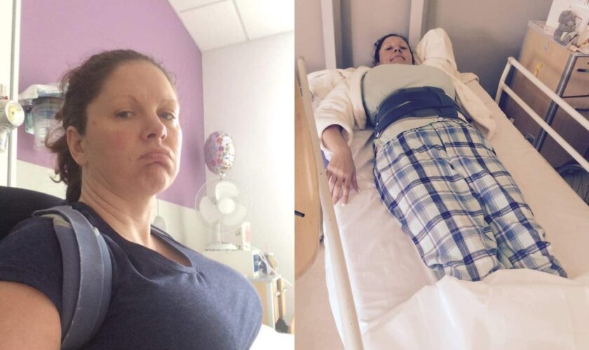 Mum who fractured back after falling off slide left with ‘Exorcist’ seizures