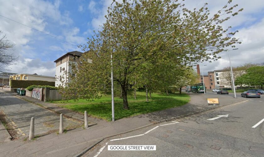 Dens Road in Dundee, near to its junction with Laing Street