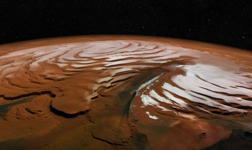 Wasser auf dem Mars: Genug, um den ganzen Planeten unter Wasser zu setzen