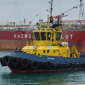 Port d'Aktaou, en mer Caspienne