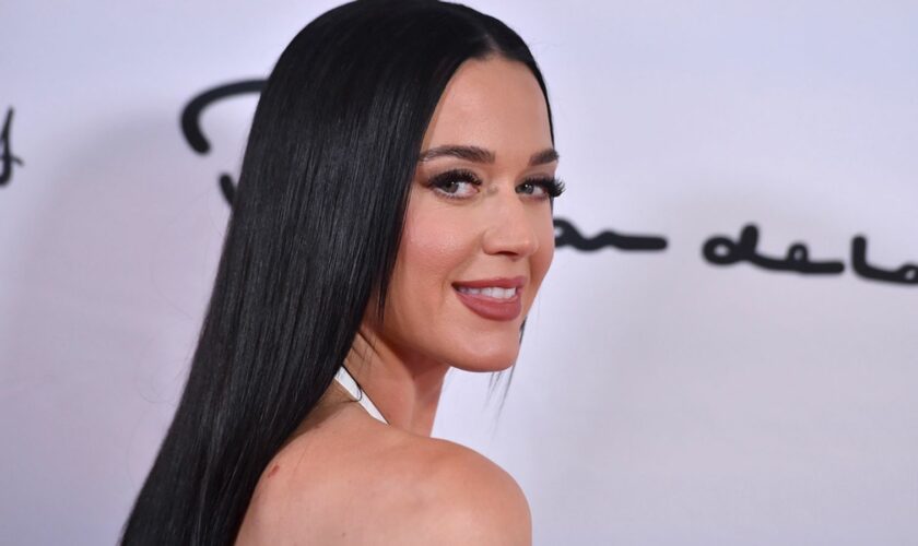 Katy Perry arrives at the 35th Annual Colleagues Spring Luncheon and Oscar de la Renta Fashion Show, Thursday, April 25, 2024, at the Beverly Wilshire Hotel in Beverly Hills, Calif. (Photo by Jordan Strauss/Invision/AP)