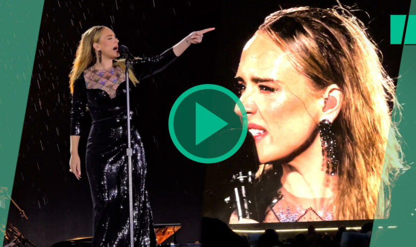 Au concert d’Adele à Munich, les pluies torrentielles ont sublimé le spectacle