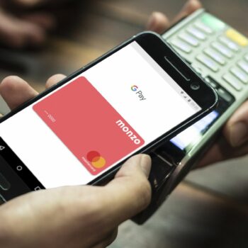 Monzo being used with Google Pay