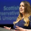 Deputy Leader of the Scottish Conservative Party Meghan Gallacher MSP speaking on the second day of the Scottish Conservative party conference at the Scottish Event Campus (SEC) in Glasgow. Picture date: Saturday April 29 2023.