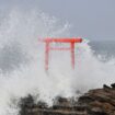 Typhoon Ampil moves away from Japan as train services resume and no major damage is reported