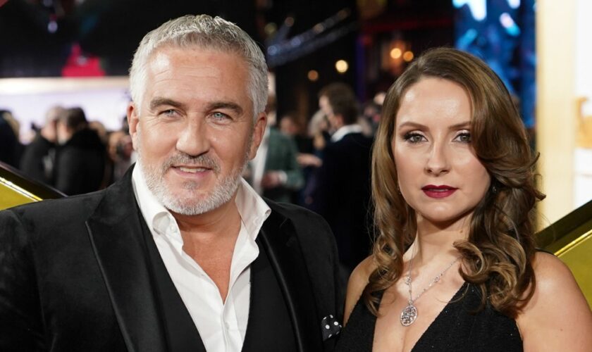 Paul Hollywood and Melissa Spalding attending the world premiere of the film, The King's Man at Cineworld Leicester Square, London. Picture date: Monday December 6, 2021.