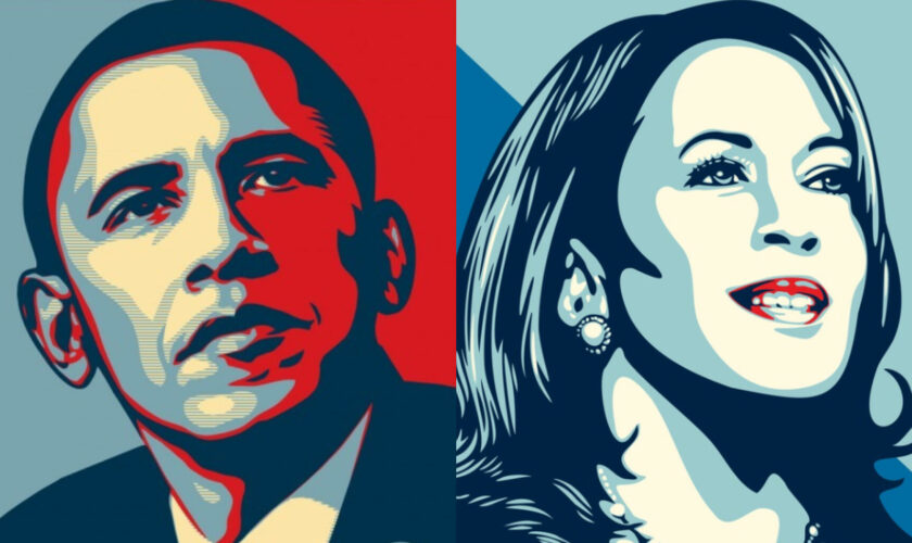 Kamala Harris mise à l’honneur par OBEY, 16 ans après l’affiche « HOPE » de Barack Obama