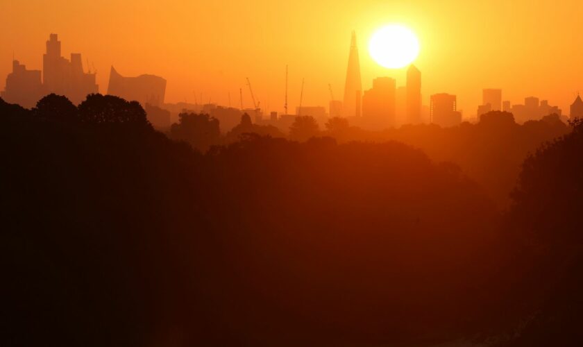 UK set for 'enhanced' sunrise and sunset - before remnants of hurricane bring 'unseasonably wet and windy weather'