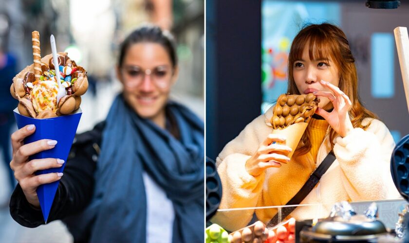 Trendy bubble waffle, a 'unique' and 'flavorful' treat, began in Hong Kong as 'beloved' street food