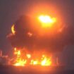 Houthi rebels release footage of explosion on Red Sea tanker