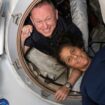 In this photo provided by NASA, Boeing Crew Flight Test astronauts Butch Wilmore, left, and Suni Williams pose for a portrait inside the vestibule between the forward port on the International Space Station's Harmony module and Boeing's Starliner spacecraft on June 13, 2024. (NASA via AP)