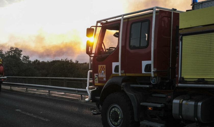 Pyrénées-Orientales : un violent incendie s’est déclaré entre Saint-Génis-des-Fontaines et Villelongue-dels-Monts