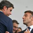 Emmanuel Macron et Gabriel Attal lors de la cérémonie d'ouverture des J0 de Paris le 26 juillet 2024