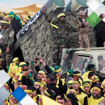 Hezbollah fighters, seen here in 2015, are heavily armed and have thousands of rockets. Pic: AP