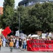 Landtagswahl in Thüringen: Tausende Menschen protestieren in Erfurt gegen Rechtsextremismus