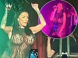 Katie Price sends fans into a frenzy as she showcases her singing talents onstage at an LGTBQ bar during Manchester Pride