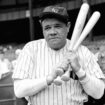 Babe Ruth pictured after his retirement in 1942. Pic: AP