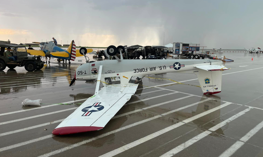 US service members injured after wild storm hits McConnell AFB, forcing air show cancellation