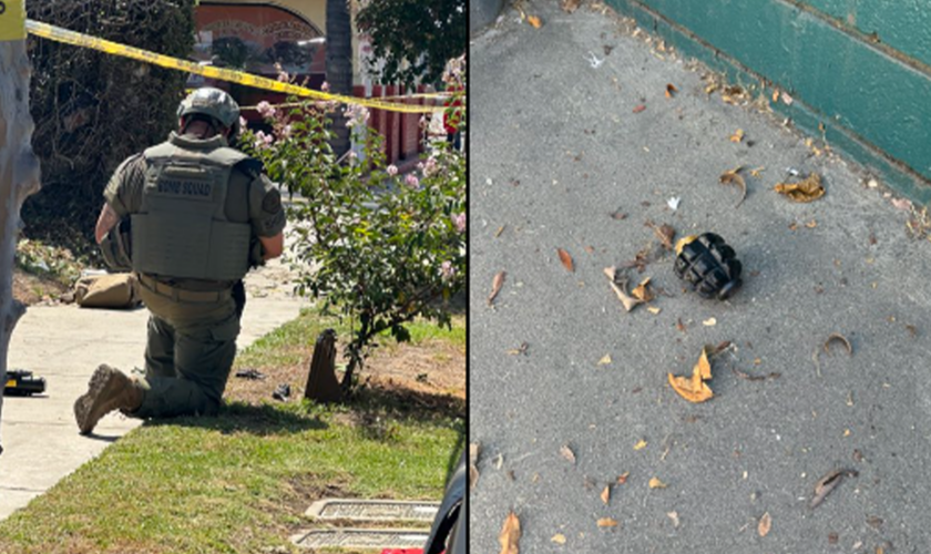 California gardener finds 4 Russian-style grenades in bushes near Los Angeles