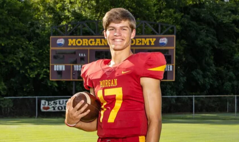 Alabama high school football player dies from brain injury a day after being hurt during game