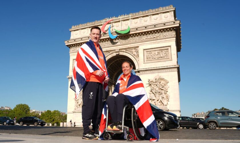 Lucy Shuker and Terry Bywater named ParalympicsGB’s opening ceremony flagbearers