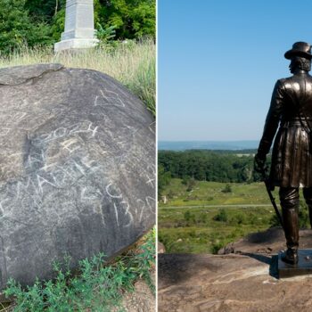 Vandalism found at Gettysburg battleground, preservationists remove traces of defacement: 'Hallowed ground'