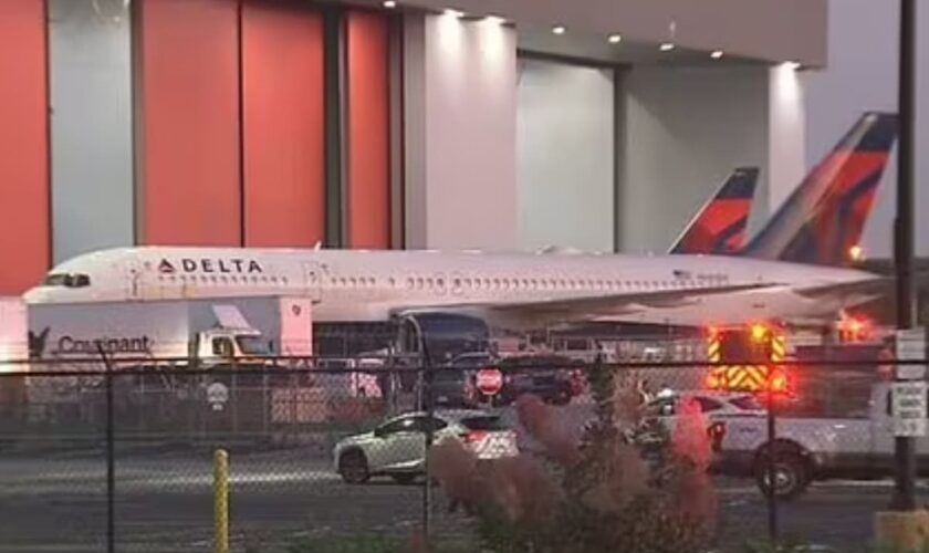 Two Delta workers killed and one injured after plane tire explodes at Atlanta airport