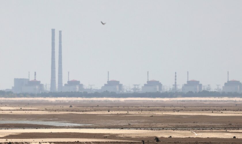 La centrale nucléaire de Zaporijjia, dans le sud de l'Ukraine, le 7 juillet 2023