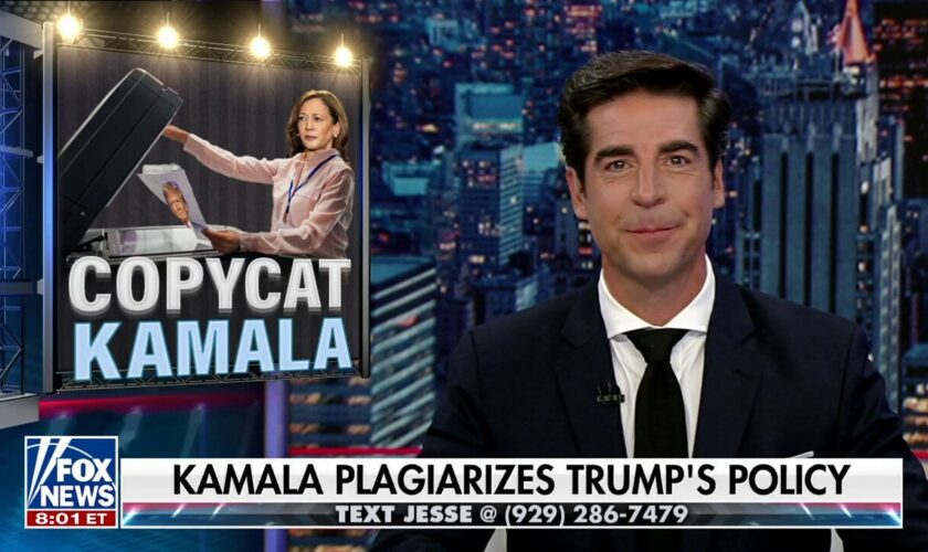 JESSE WATTERS: Kamala Harris doesn't have a good hand, but she's too afraid to bluff herself