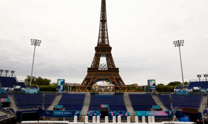 Paris's Eiffel Tower Stadium, which will play host to blind football. Pic: Reuters