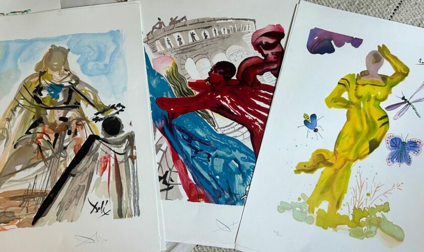 Salvador Dali prints found 'tucked away' in garage after 50 years