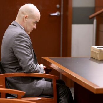 Robert Telles in court. Pic: KM Cannon/Las Vegas Review-Journal via AP, Pool