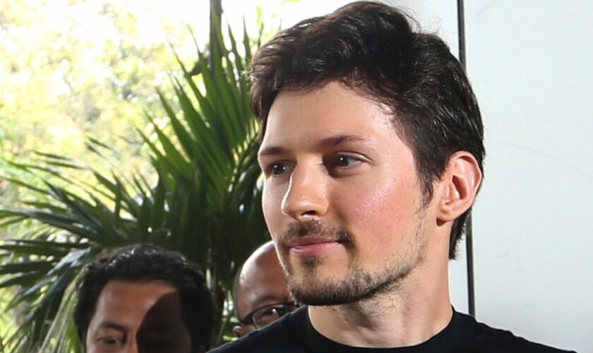 FILE - Telegram co-founder Pavel Durov appears at an event on Aug. 1, 2017 in Jakarta, Indonesia. (AP Photo/Tatan Syuflana, File)